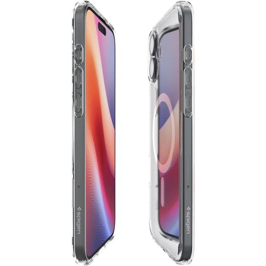 Прозрачный чехол Spigen Ultra Hybrid MagSafe White для iPhone 16 (ACS08205)