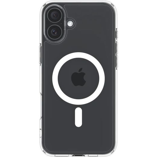 Прозрачный чехол Spigen Ultra Hybrid MagSafe White для iPhone 16 (ACS08205)