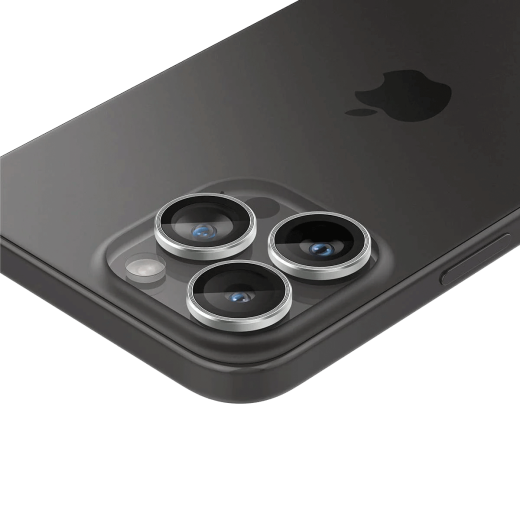 Защитное стекло для камеры Spigen Optik Pro Lens Protector Silver для iPhone 15 Pro | iPhone 15 Pro Max | iPhone 14 Pro | 14 Pro Max (AGL05599)