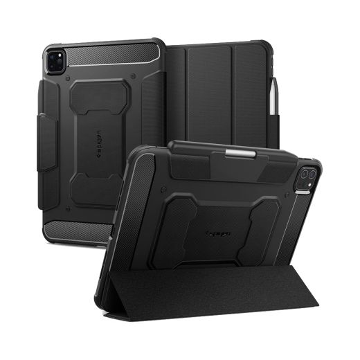Захисний чохол Spigen Rugged Armor Pro Black для iPad Pro 11” M4 (2024) (ACS07017)