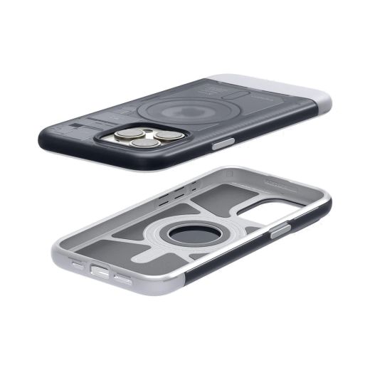 Чехол с кошельком Spigen Classic C1 Bundle (MagFit) Graphite для iPhone 15 Pro (SPBD240002)