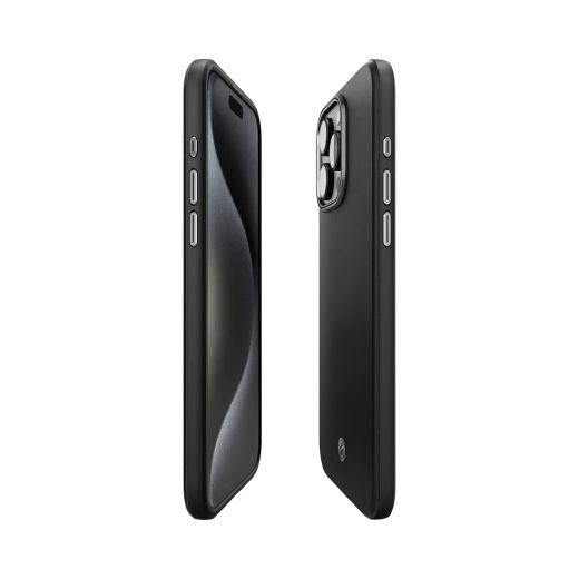 Шкіряний чохол Spigen Enzo Black для iPhone 15 Pro Max (ACS06601)