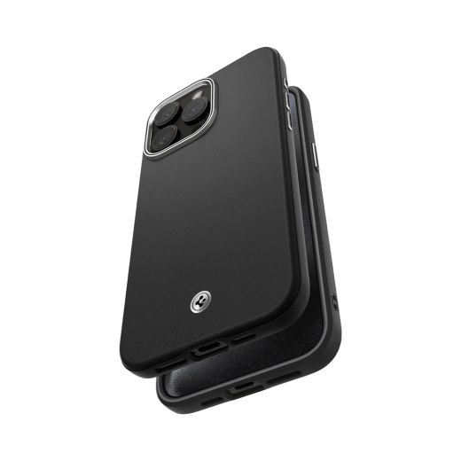 Кожаный чехол Spigen Enzo Black для iPhone 15 Pro Max (ACS06601)