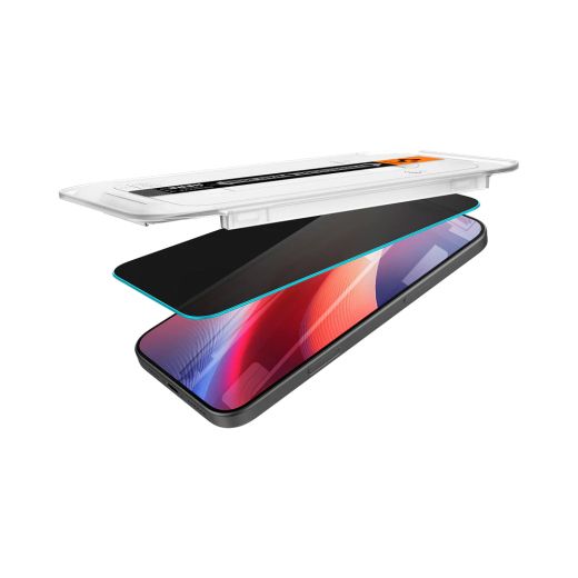 Захисне скло антишпигун Spigen Glass tR EZ Fit Privacy (2 шт.) для iPhone 16 (AGL07941)