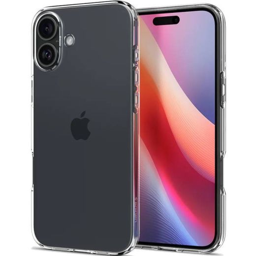 Прозорий чохол Spigen Liquid Crystal Crystal Clear для iPhone 16 Plus (ACS08064)