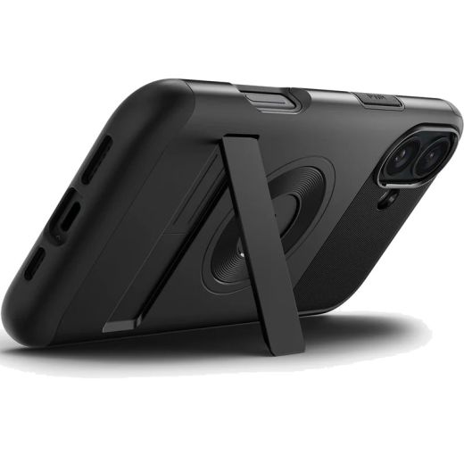 Противоударный чехол Spigen Slim Armor MagSafe Black для iPhone 16 Plus (ACS08098)