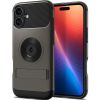 Противоударный чехол Spigen Slim Armor MagSafe Gunmetal для iPhone 16 (ACS08226)