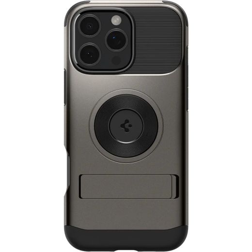 Противоударный чехол Spigen Slim Armor MagSafe Gunmetal для iPhone 16 Pro Max (ACS08033)