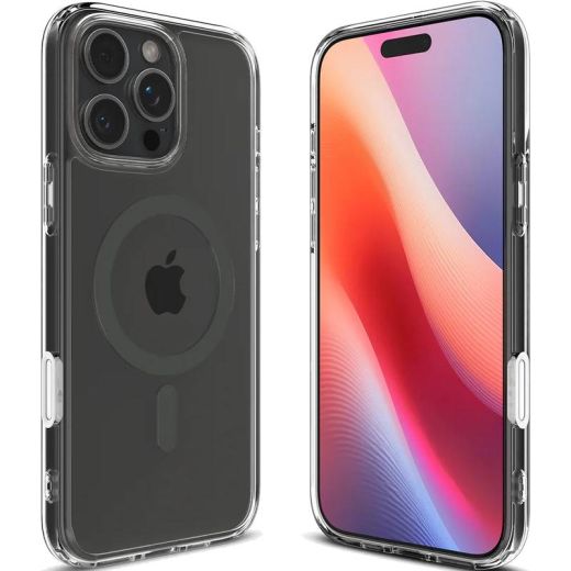 Прозорий чохол Spigen Ultra Hybrid T (MagFit + Camera Control) Graphite для iPhone 16 Pro (ACS08513)
