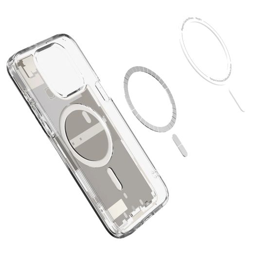 Чохол Spigen Ultra Hybrid Zero One (MagFit) Natural Titanium для iPhone 15 Pro (ACS07216)