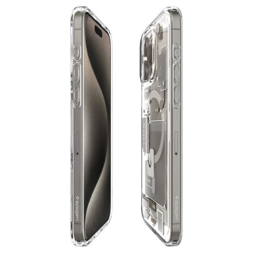 Чохол Spigen Ultra Hybrid Zero One (MagFit) Natural Titanium для iPhone 15 Pro (ACS07216)