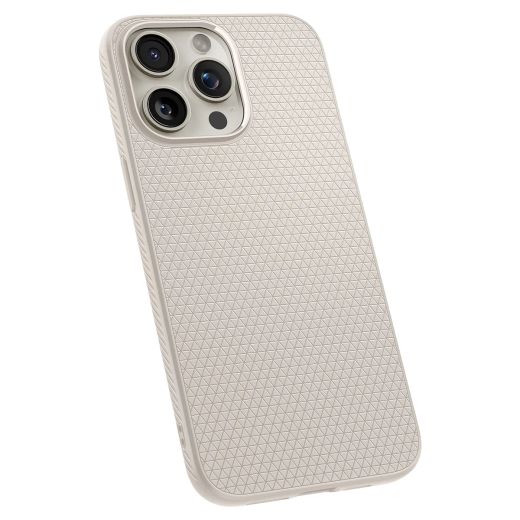 Чехол Spigen Liquid Air Matte Natural Titanium для iPhone 15 Pro (ACS07217)
