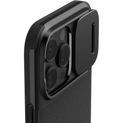 Чехол с защитой камеры Spigen Optik Armor MagSafe Black для iPhone 16 Pro (ACS08149)