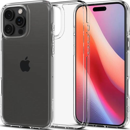 Прозрачный чехол Spigen Ultra Hybrid Crystal Clear для iPhone 16 Pro Max (ACS07992)