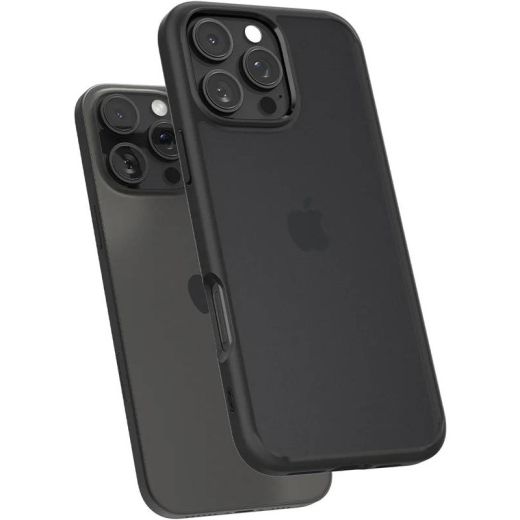 Прозорий чохол Spigen Ultra Hybrid Frost Black для iPhone 16 Pro Max (ACS07995)