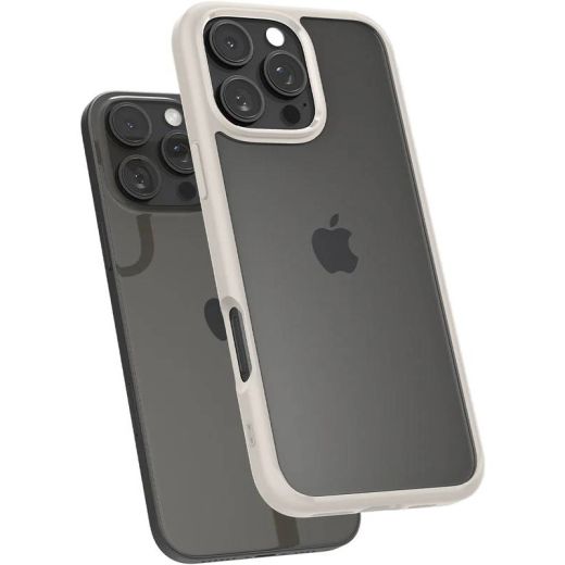 Прозрачный чехол Spigen Ultra Hybrid Natural Titanium для iPhone 16 Pro Max (ACS08385)