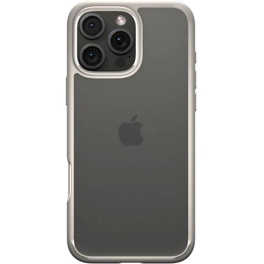 Прозрачный чехол Spigen Ultra Hybrid Natural Titanium для iPhone 16 Pro (ACS08127)