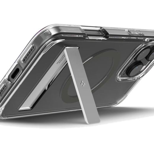 Прозрачный чехол Spigen Ultra Hybrid S MagSafe Graphite для iPhone 16 Pro Max (ACS08010)