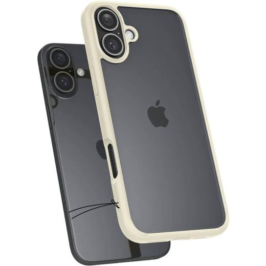 Прозрачный чехол Spigen Ultra Hybrid Mute Beige для iPhone 16 Plus (ACS08073)