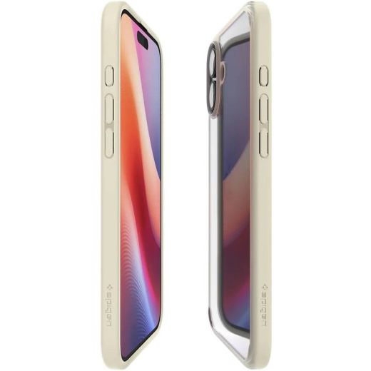 Прозрачный чехол Spigen Ultra Hybrid Mute Beige для iPhone 16 Plus (ACS08073)