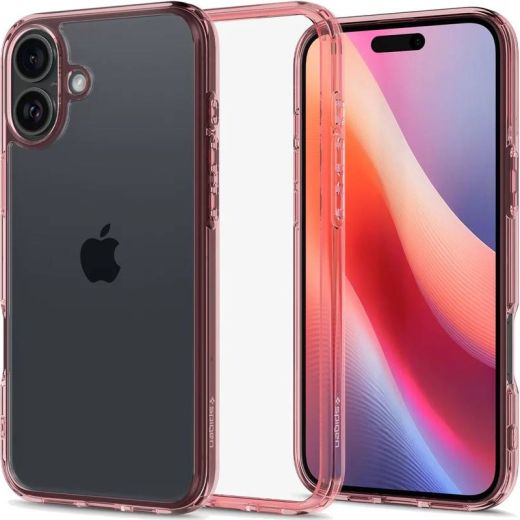 Прозрачный чехол Spigen Ultra Hybrid Rose Crystal для iPhone 16 (ACS08198)