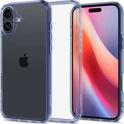 Прозорий чохол Spigen Ultra Hybrid Sky Crystal для iPhone 16 (ACS08204)