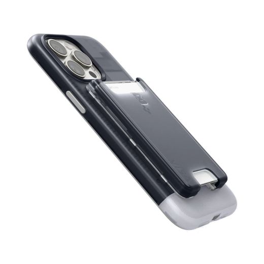 Чехол с кошельком Spigen Classic C1 Bundle (MagFit) Graphite для iPhone 15 Pro (SPBD240002)