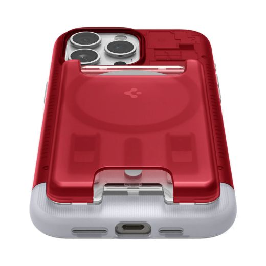 Чехол с кошельком Spigen Classic C1 Bundle (MagFit) Ruby для iPhone 15 Pro (SPBD240006)