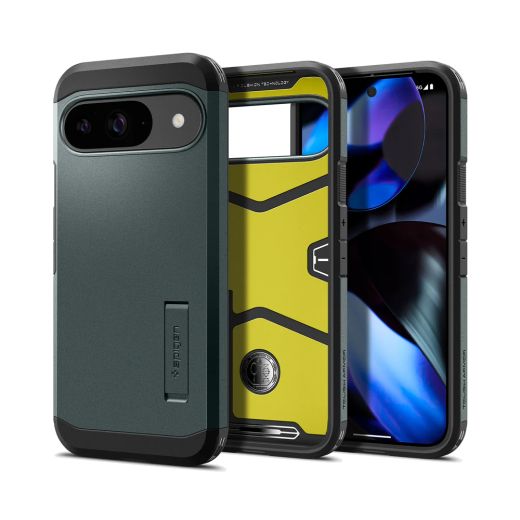Чехол Spigen Tough Armor Abyss Green для Pixel 9 | 9 Pro (ACS07694)