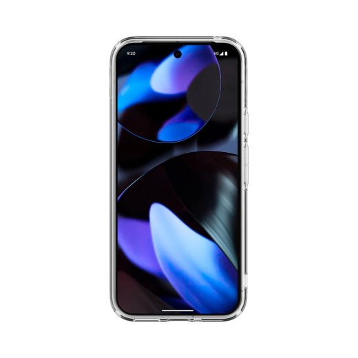 Прозрачный чехол Spigen Ultra Hybrid Metal Ring (MagFit) White для Pixel 9 Pro (ACS07686)