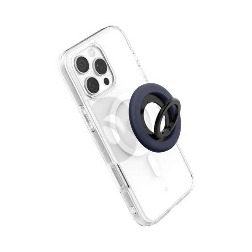 Магнитное кольцо-подставка для телефона Spigen Nano Pop (MagFit) Blueberry Navy (AMP09028)