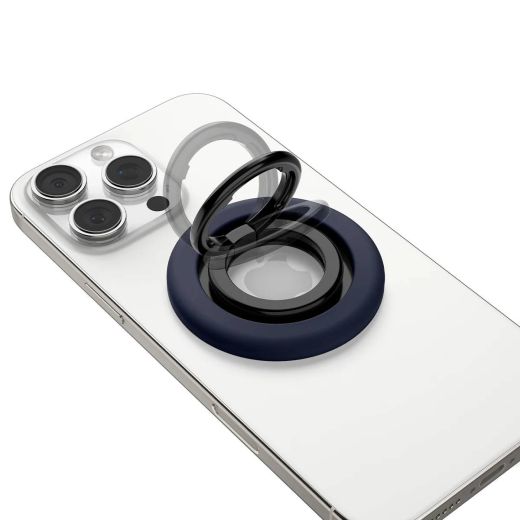 Магнитное кольцо-подставка для телефона Spigen Nano Pop (MagFit) Blueberry Navy (AMP09028)