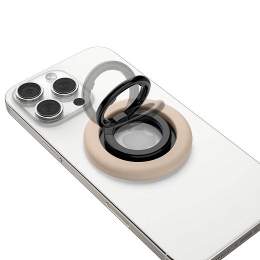 Магнітне кільце-підставка для телефону Spigen Nano Pop (MagFit) Coconut Beige (AMP09031)