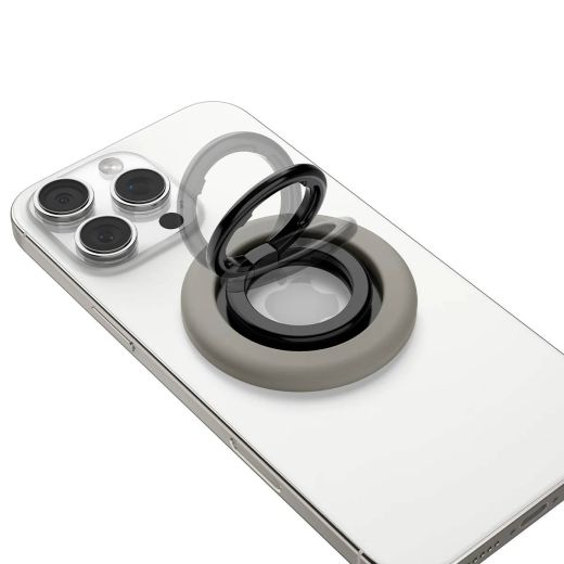 Магнитное кольцо-подставка для телефона Spigen Nano Pop (MagFit)  Truffle Gray (AMP09032)