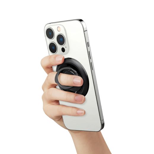 Кольцо-держатель Spigen O-Mag | Phone Holder (MagFit) Carbon (AMP05505)