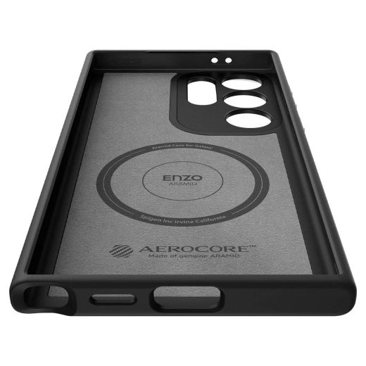 Чохол Spigen Enzo Aramid Matte Black для Samsung Galaxy S24 Ultra (ACS07289)