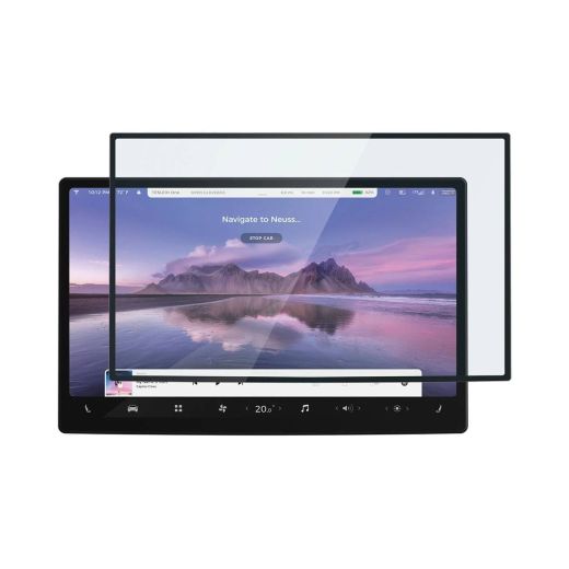 Защитное стекло Spigen GLAS.tR EZ Fit Screen Protector для Tesla Model S | Model X (2021-2025) (AGL04688)