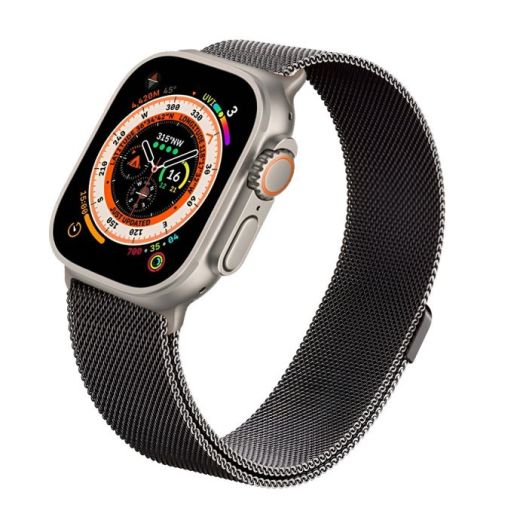 Металевий ремінець Spigen Metal Fit Graphite для Apple Watch 49мм | 45мм | 44мм (AMP06925)