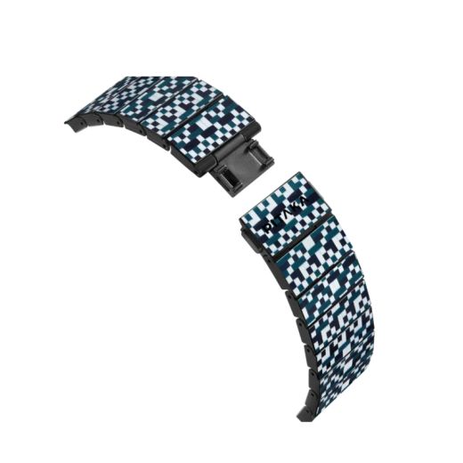 Карбоновый ремешок Pitaka Dreamland ChromaCarbon Band Mosaic для Apple Watch 41мм | 40мм
