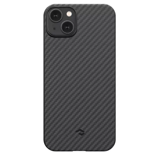 Карбоновий чохол Pitaka MagEZ Case 4 Twill 1500D  Black/Grey для iPhone 15 (KI1501)