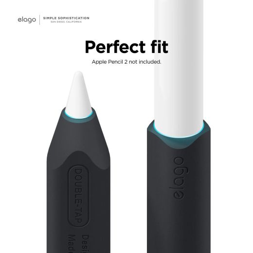 Чехол Elago Pencil Grip Case 2 Park Black | White для Apple Pencil 2-го поколения
