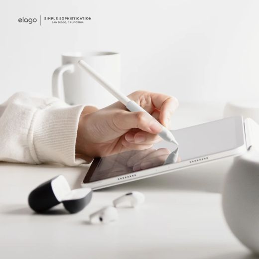 Чехол Elago Pencil Grip Case 2 Park Black | White для Apple Pencil 2-го поколения