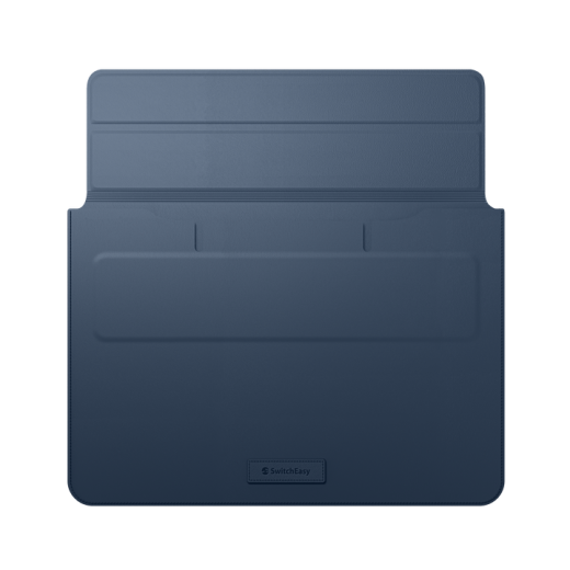 Чехол-папка SwitchEasy EasyStand Leather Midnight Blue для MacBook 14" (2021 | 2023) (GS-105-232-201-63)