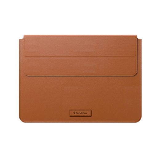 Кожаная подставка SwitchEasy EasyStand Leather Sleeve Saddle Brown для MacBook 16" M1 (2021) (GS-105-233-201-146)