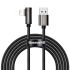 Кабель Baseus Legend Series Elbow Fast Charging Data Cable USB to iP 2.4A 2m Black (CALCS-A01)