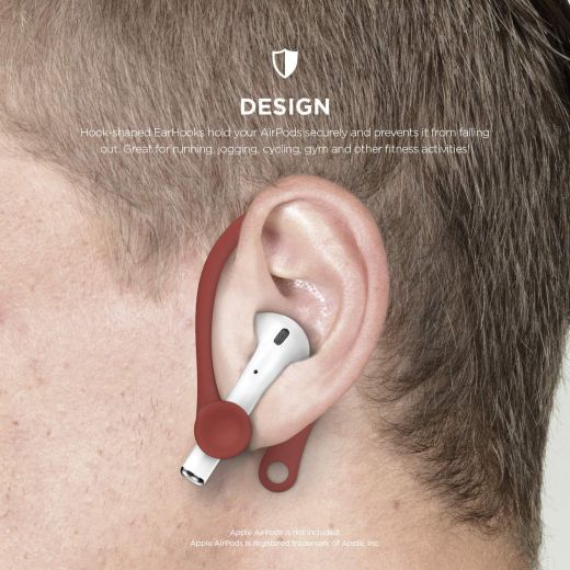 Утримувачі Elago EarHook Red для Apple AirPods