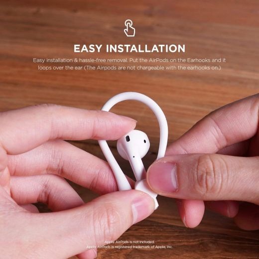 Утримувачі Elago EarHook White (EAP-HOOKS-WH) для Apple AirPods