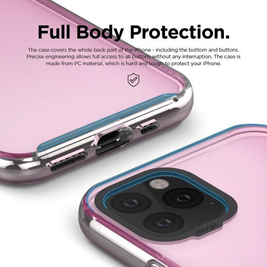 Чехол Elago Clear Hybrid Lovely Pink для iPhone 11