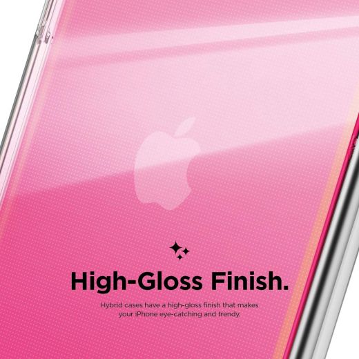 Чехол Elago Clear Hybrid Neon Pink для iPhone 11