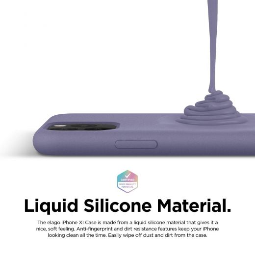 Чехол Elago Silicone Lavender Grey для iPhone 11 Pro Max